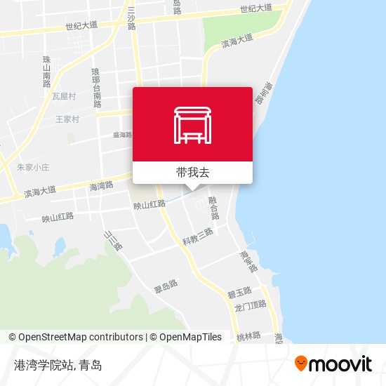 港湾学院站地图