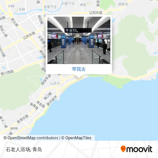 石老人浴场地图