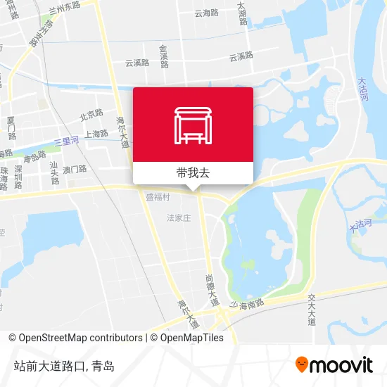 站前大道路口地图