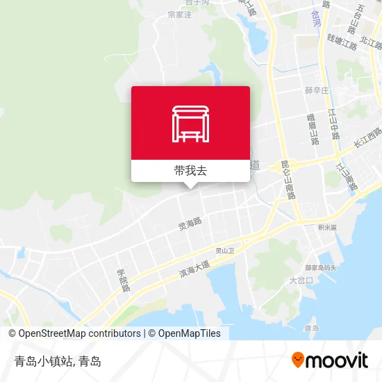 青岛小镇站地图