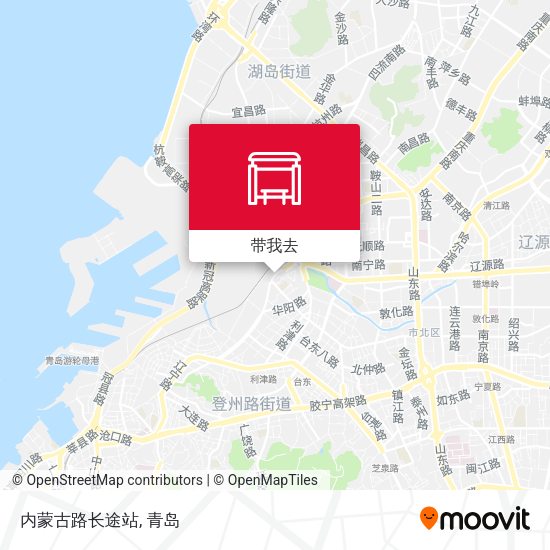 内蒙古路长途站地图