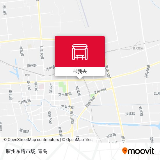 胶州东路市场地图