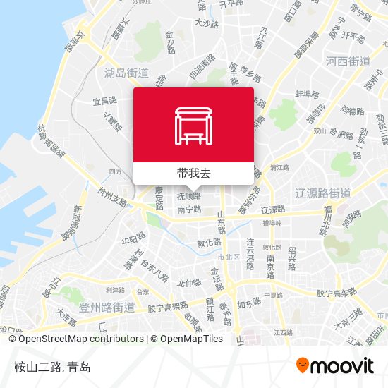 鞍山二路地图