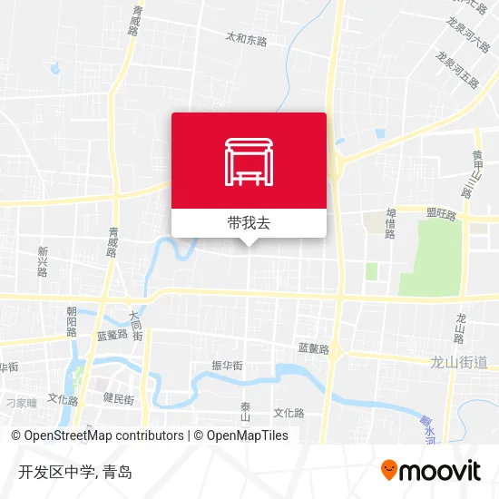开发区中学地图