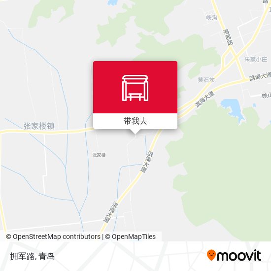 拥军路地图