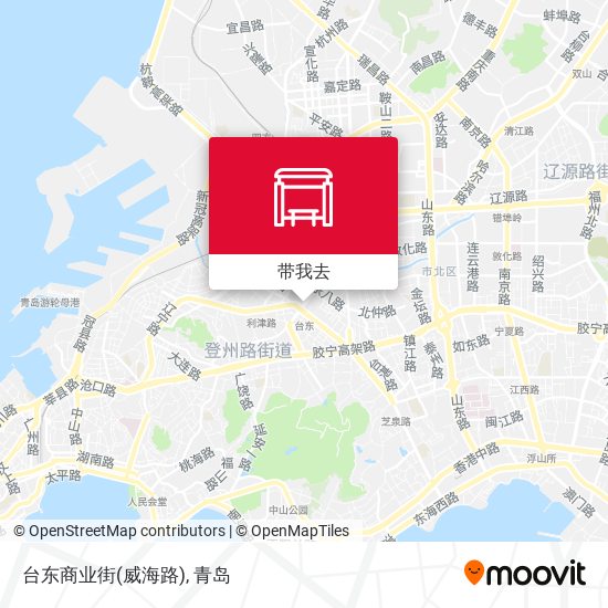 台东商业街(威海路)地图