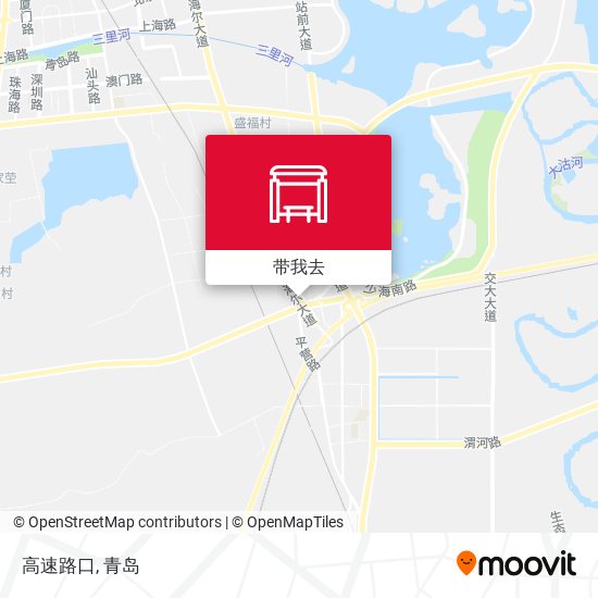 高速路口地图