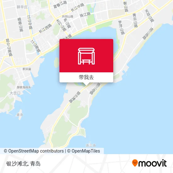 银沙滩北地图