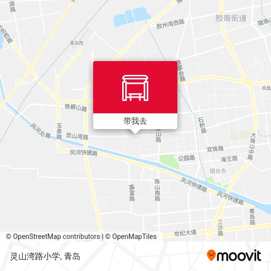 灵山湾路小学地图