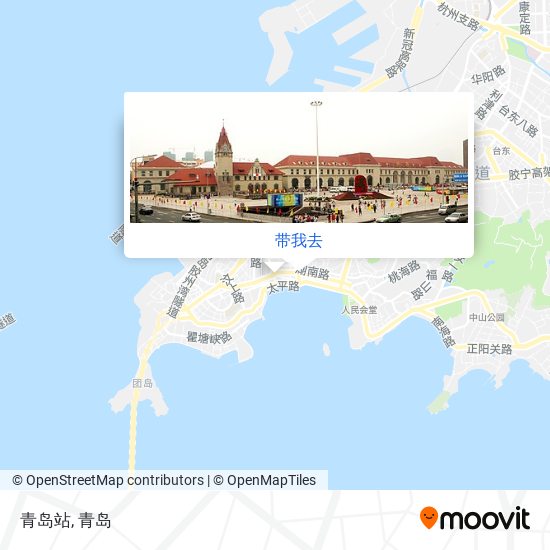 青岛站地图