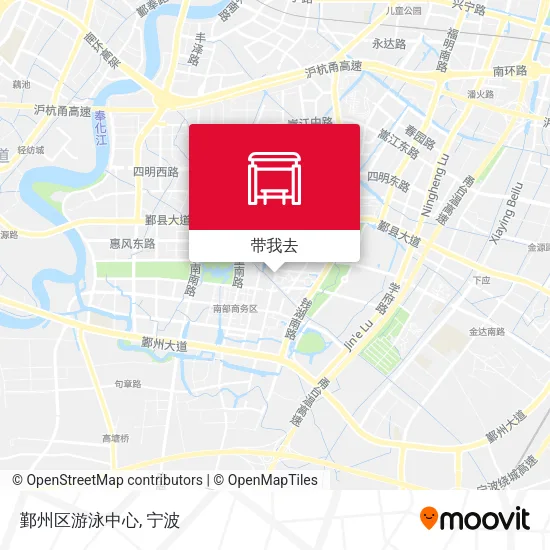 鄞州区游泳中心地图