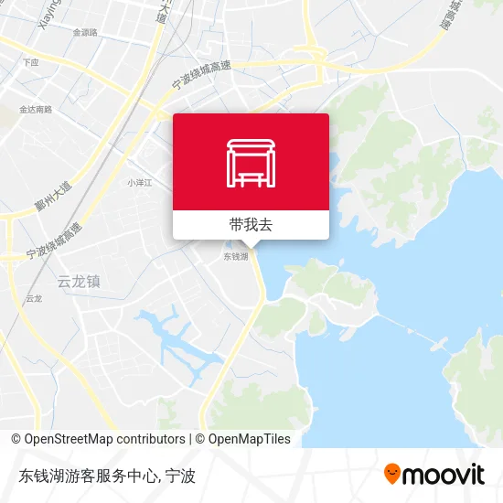东钱湖游客服务中心地图