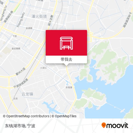 东钱湖市场地图