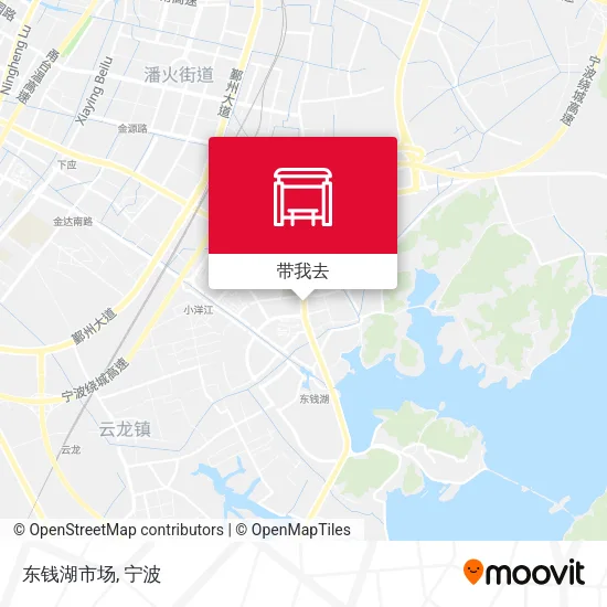东钱湖市场地图