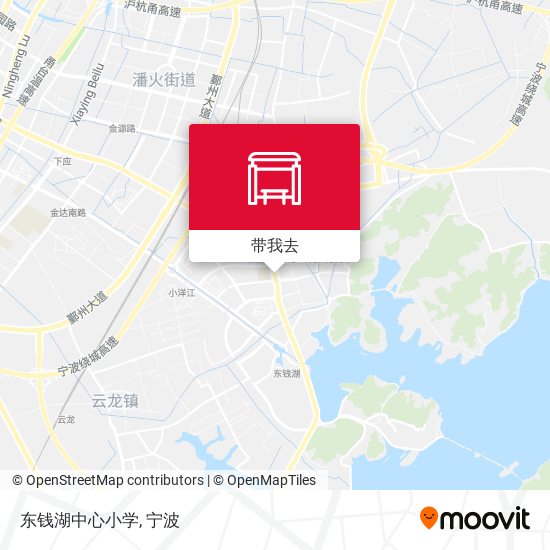 东钱湖中心小学地图