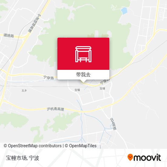 宝幢市场地图