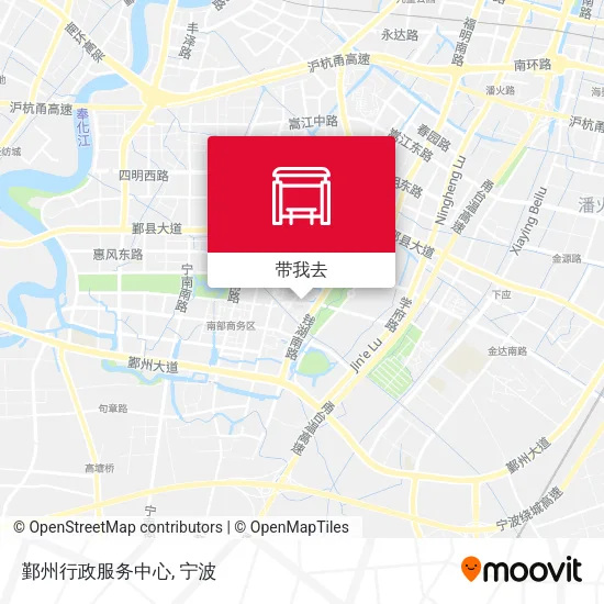 鄞州行政服务中心地图