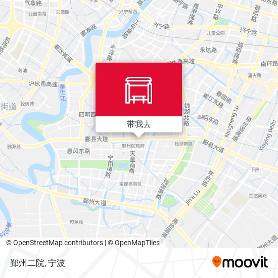 鄞州二院地图