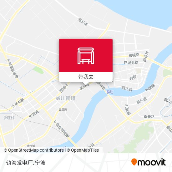 镇海发电厂地图