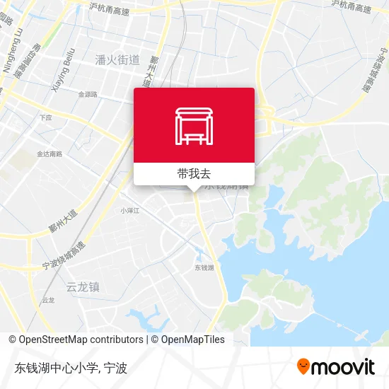 东钱湖中心小学地图