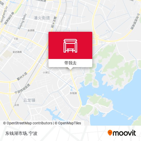 东钱湖市场地图