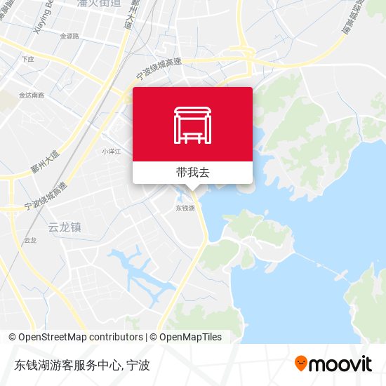 东钱湖游客服务中心地图