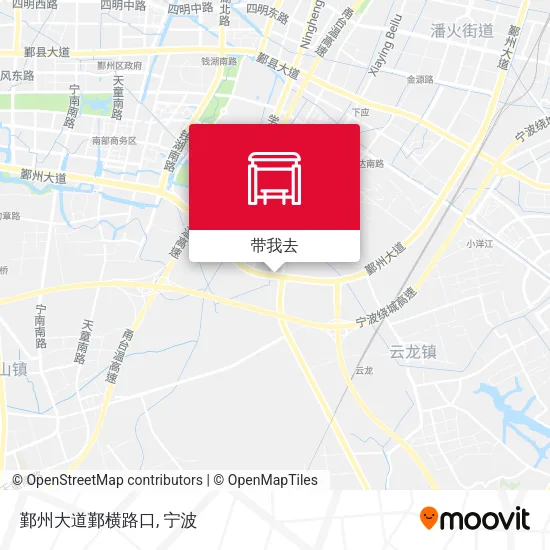 鄞州大道鄞横路口地图