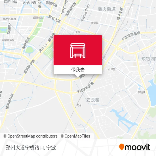 鄞州大道宁横路口地图