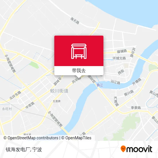 镇海发电厂地图