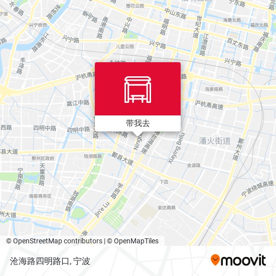 沧海路四明路口地图