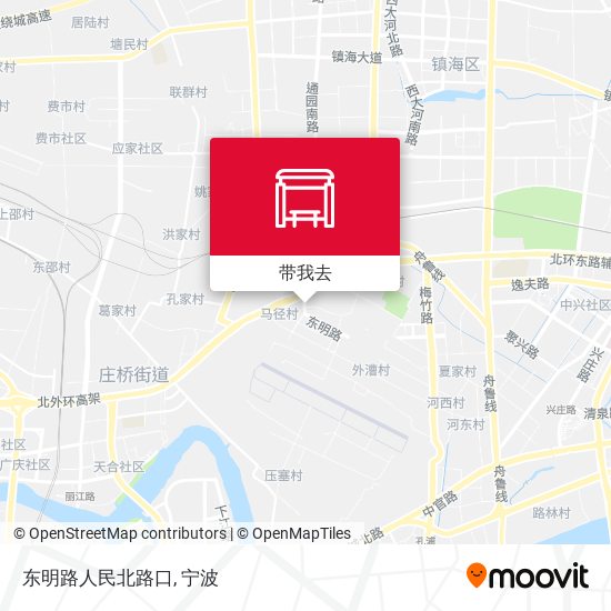 东明路人民北路口地图