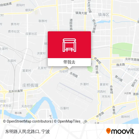 东明路人民北路口地图