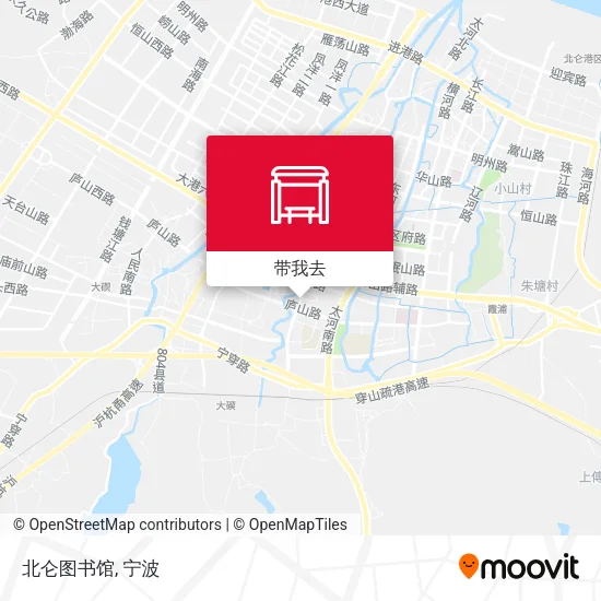 北仑图书馆地图