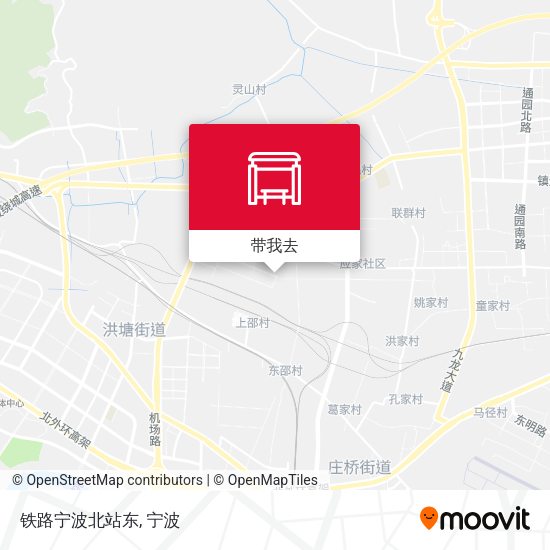 铁路宁波北站东地图