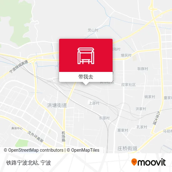 铁路宁波北站地图