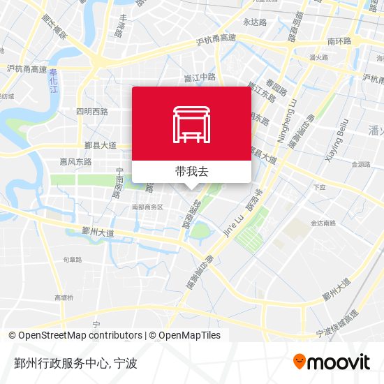 鄞州行政服务中心地图