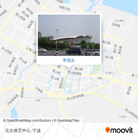 北仑体艺中心地图