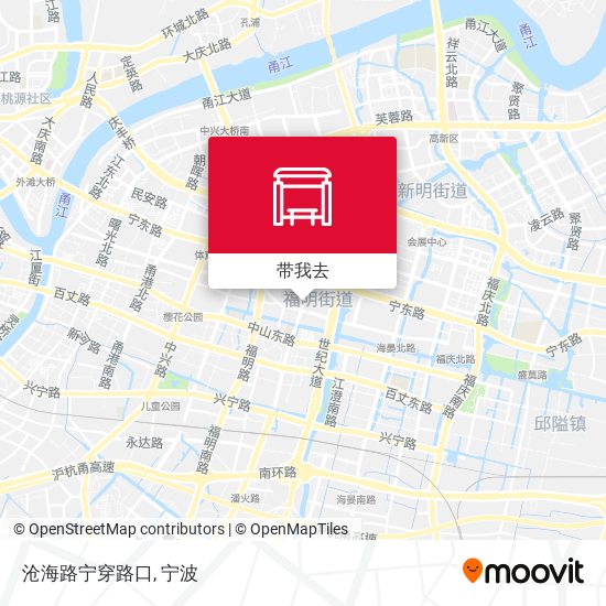 沧海路宁穿路口地图