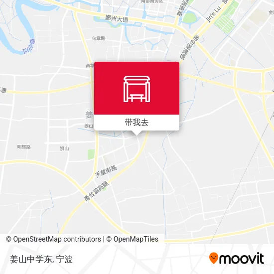 姜山中学东地图