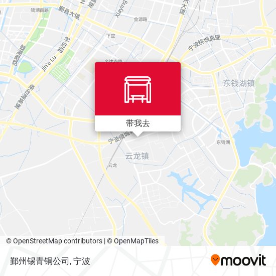 鄞州锡青铜公司地图