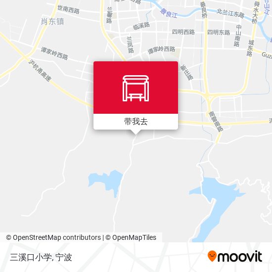 三溪口小学地图