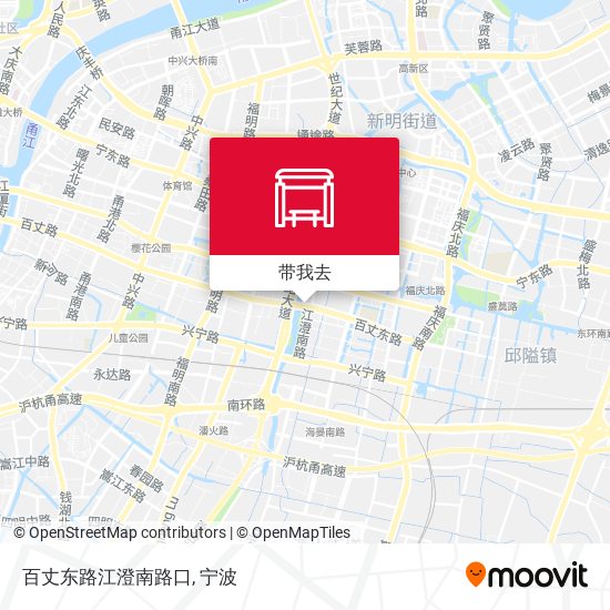 百丈东路江澄南路口地图