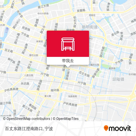 百丈东路江澄南路口地图