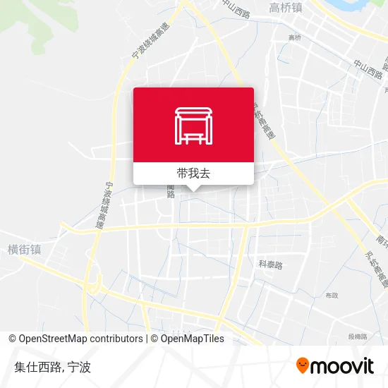集仕西路地图