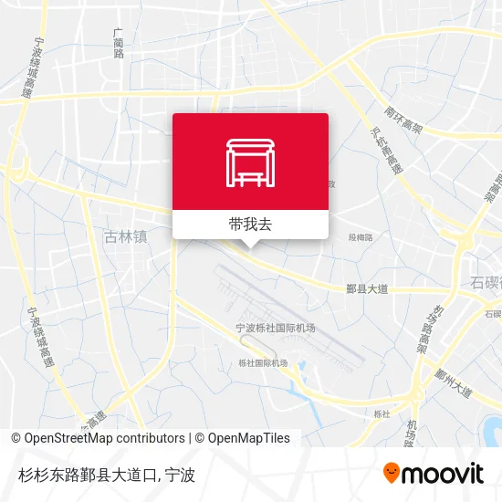 杉杉东路鄞县大道口地图