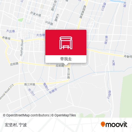 宏坚村地图