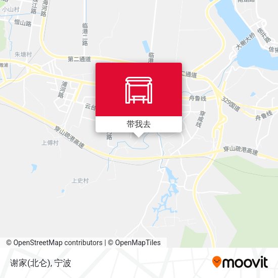 谢家(北仑)地图
