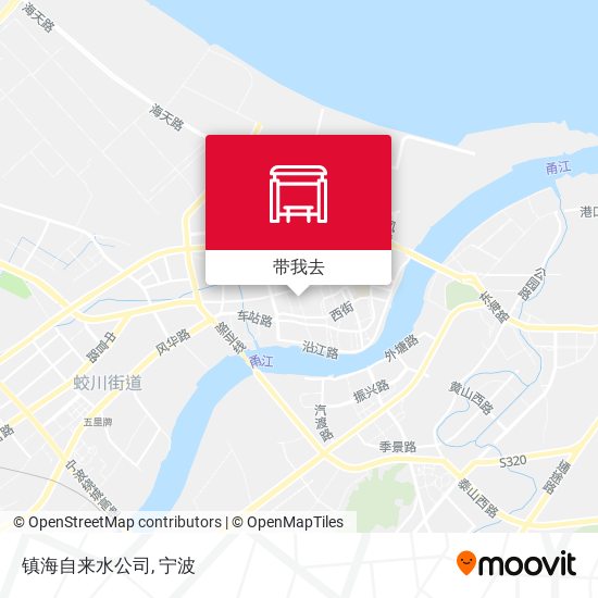 镇海自来水公司地图