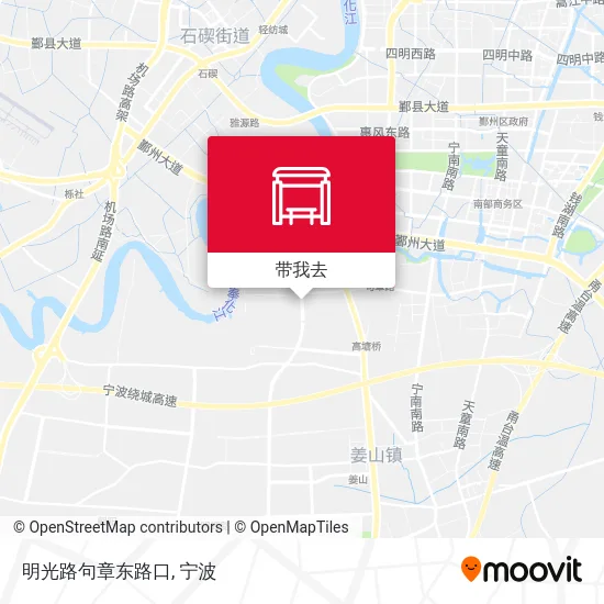 明光路句章东路口地图