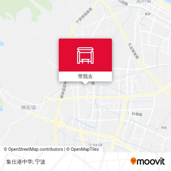 集仕港中学地图